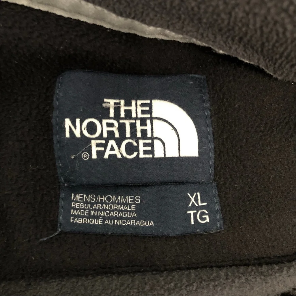 The North Face Black Gray Quarter Zip Pullover XL